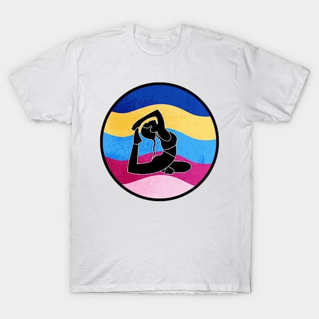 Yoga woman T-Shirt by Ginstore